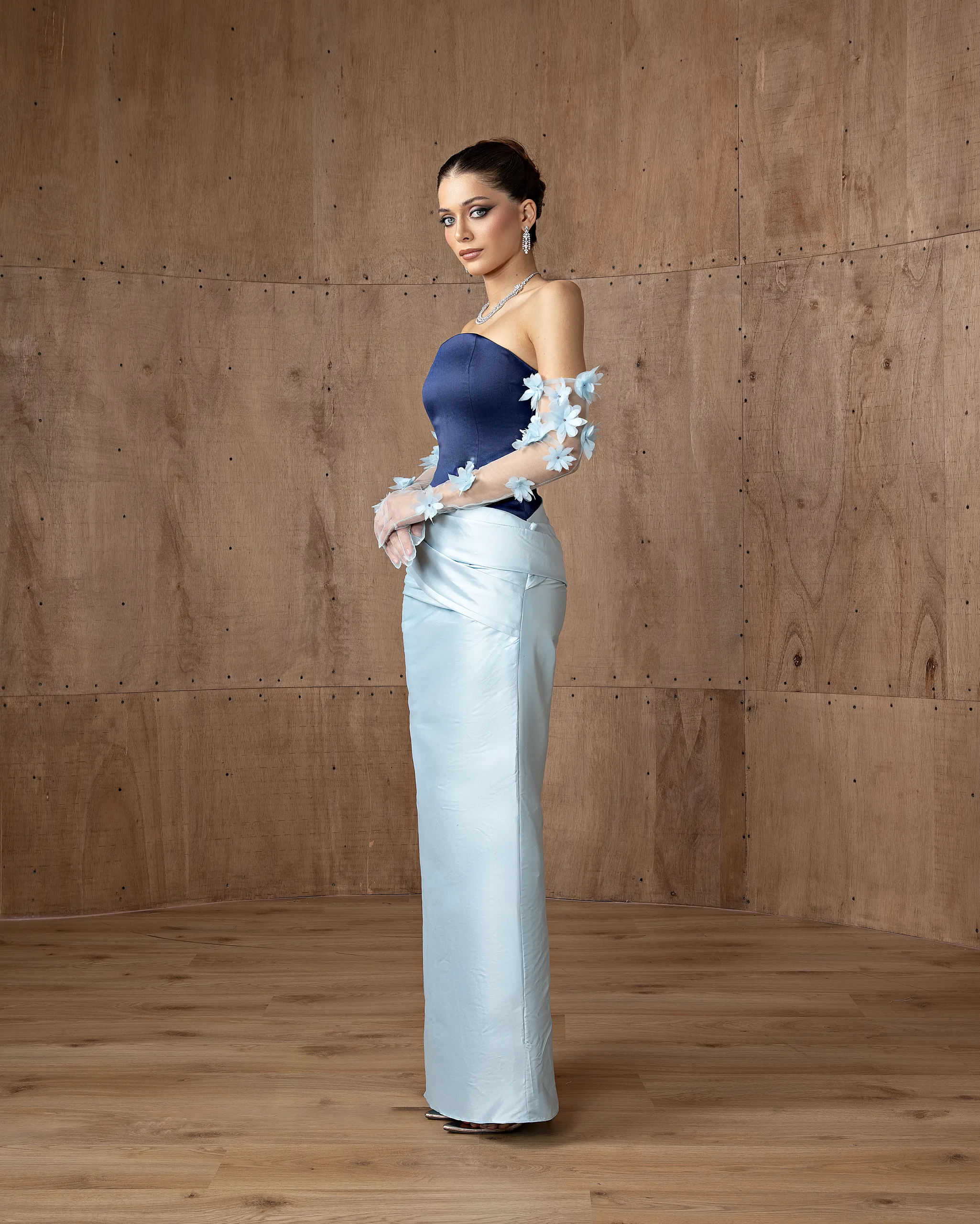 Two-Tone Glove Gown - Image 3