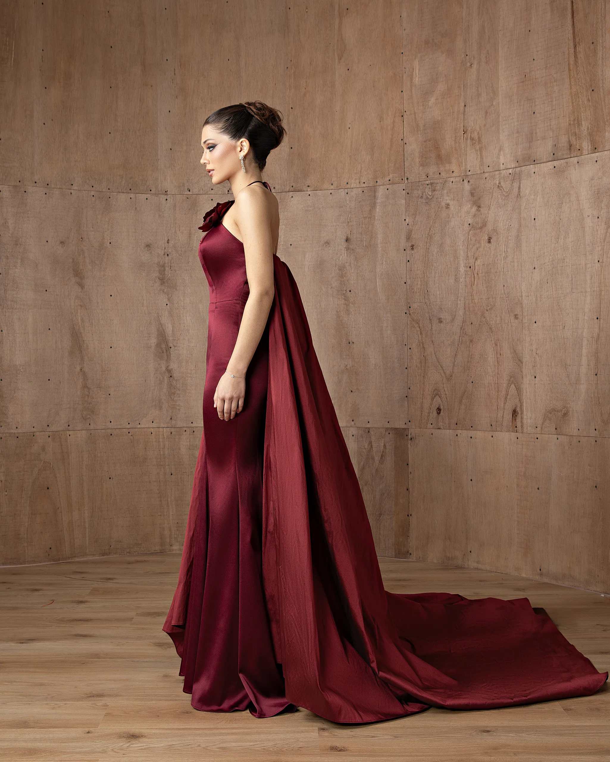 Halter Overskirt Gown - Image 3