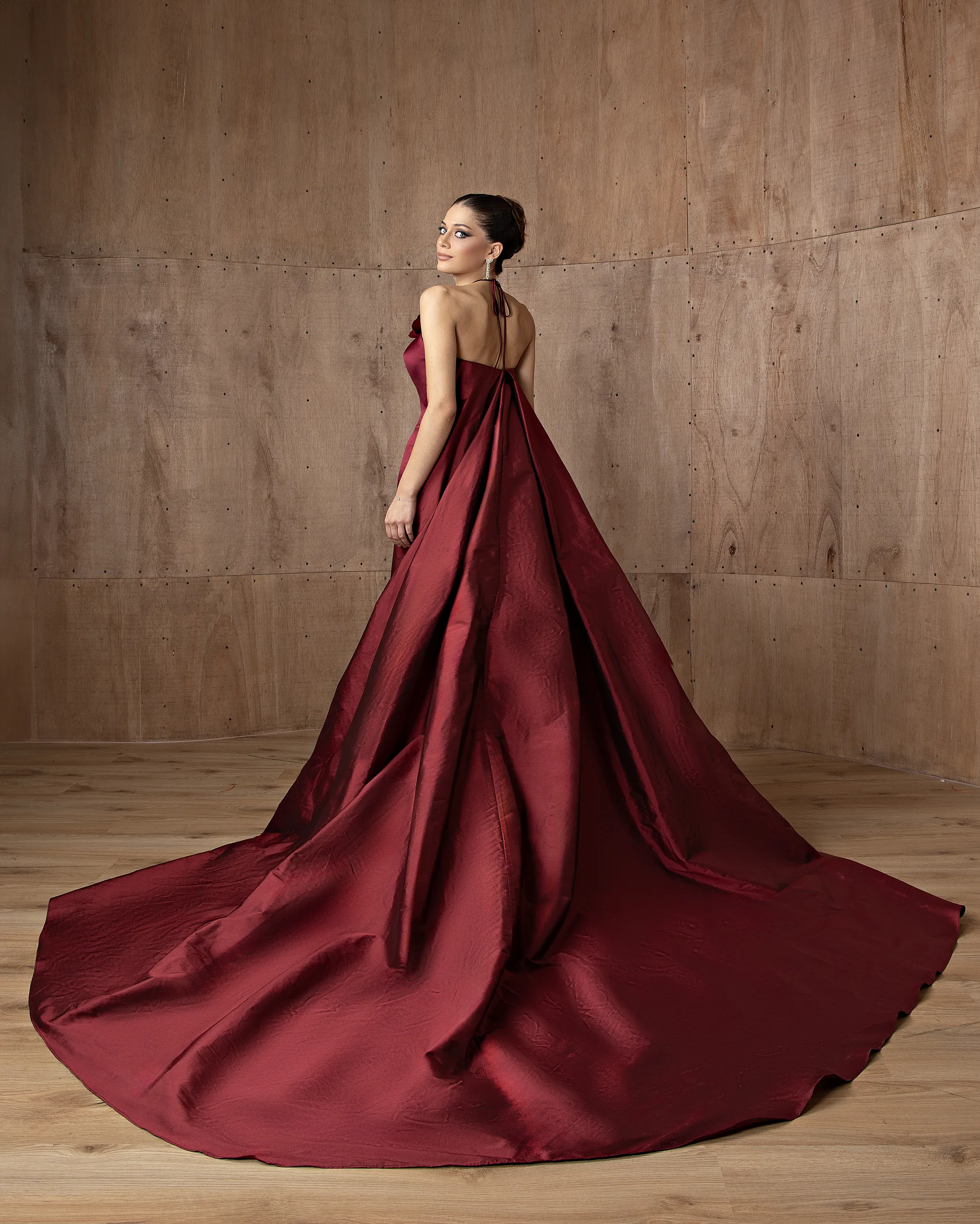 Halter Overskirt Gown - Image 2