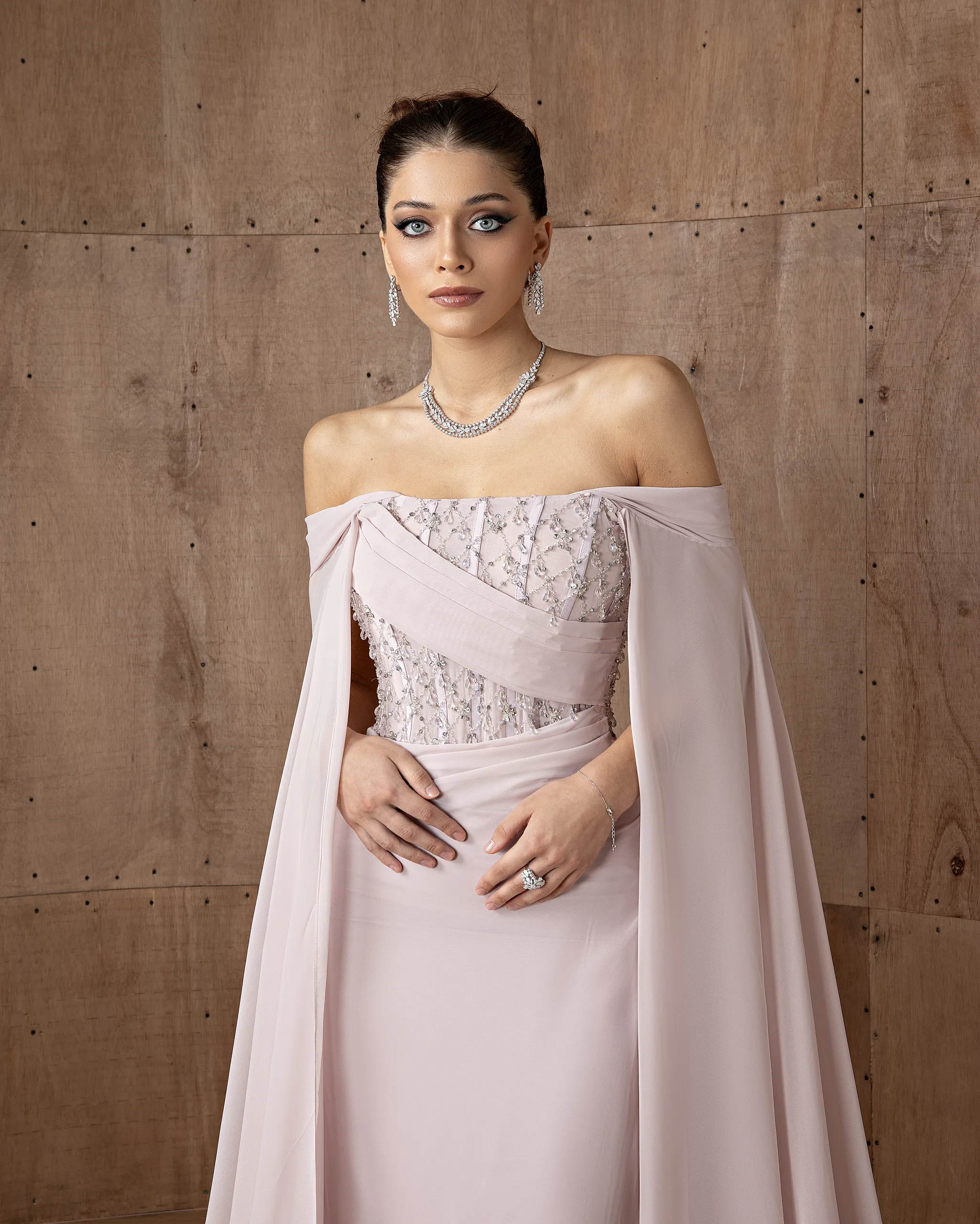 Crystal Sleeve Gown - Image 4