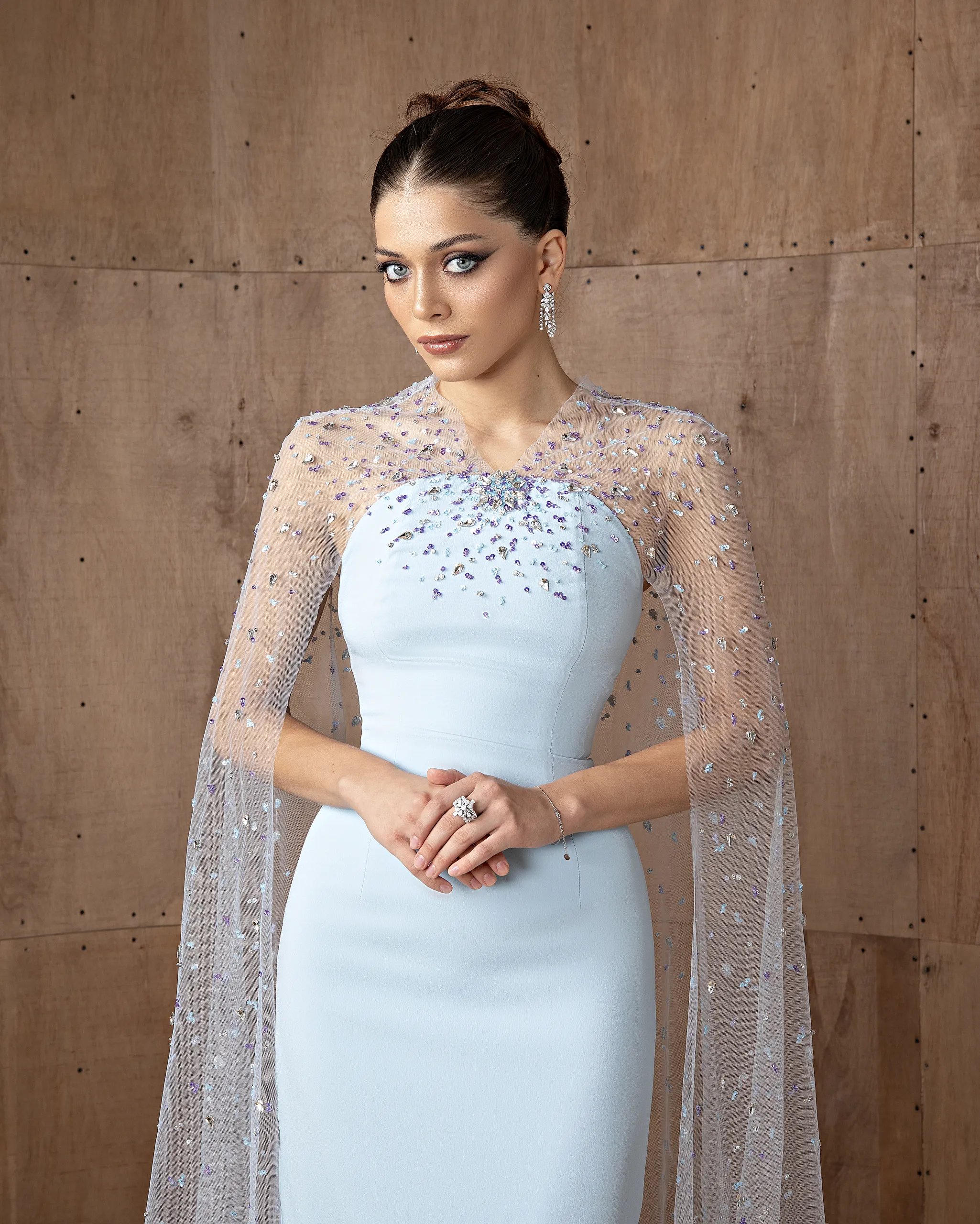 Beaded Tulle Gown - Image 4