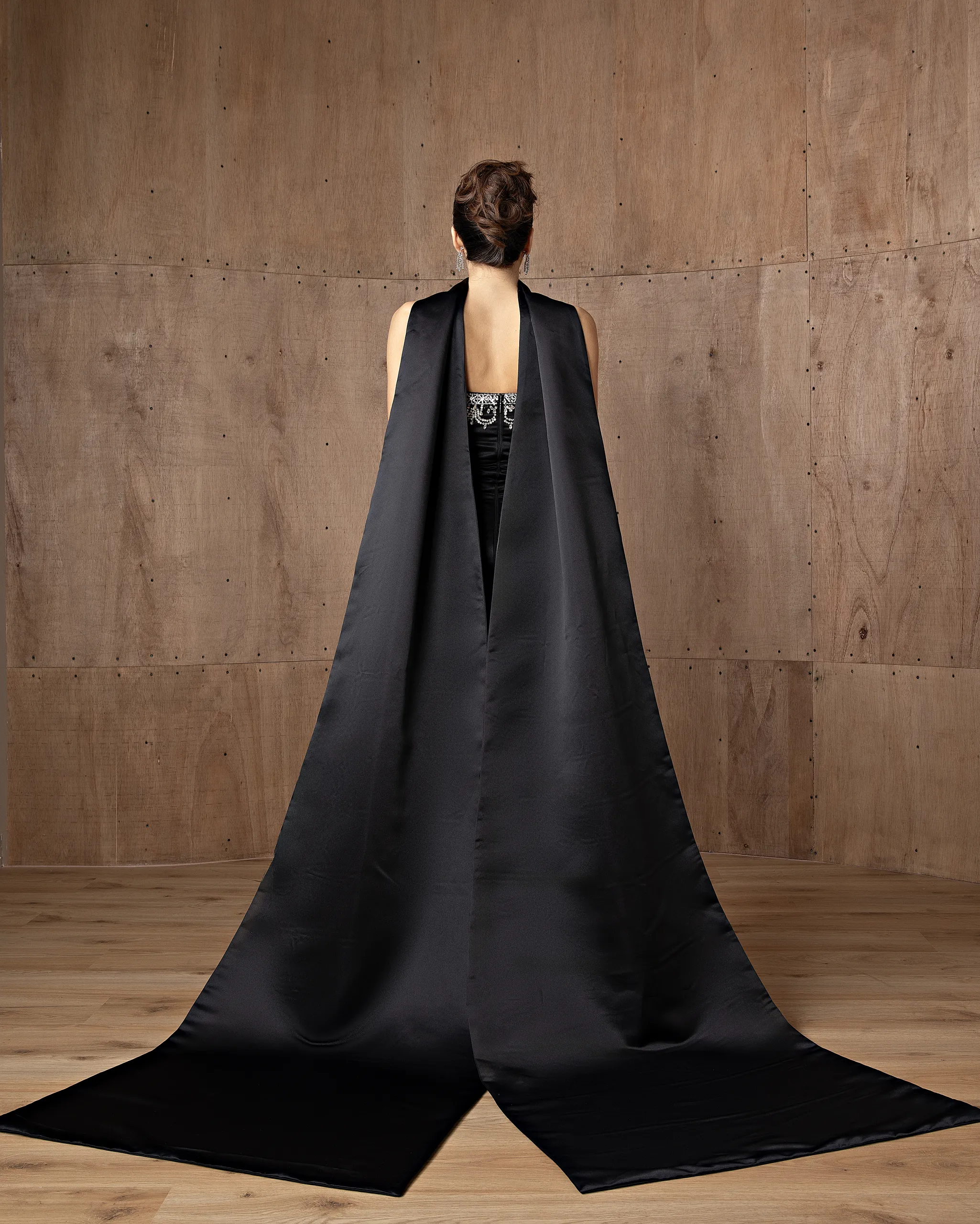 Beaded Scarf Gown - Image 2