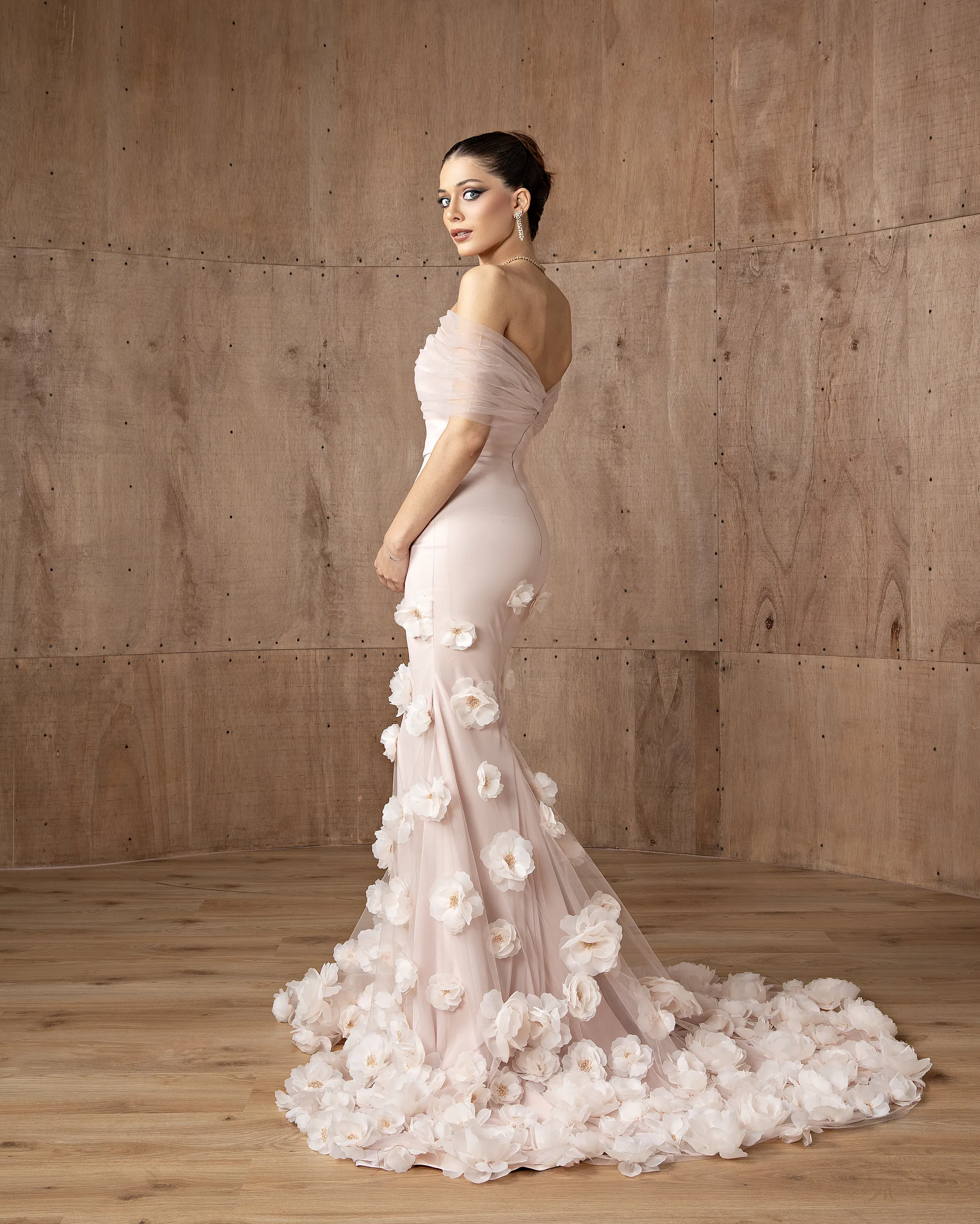 Floral Mermaid Gown - Image 3