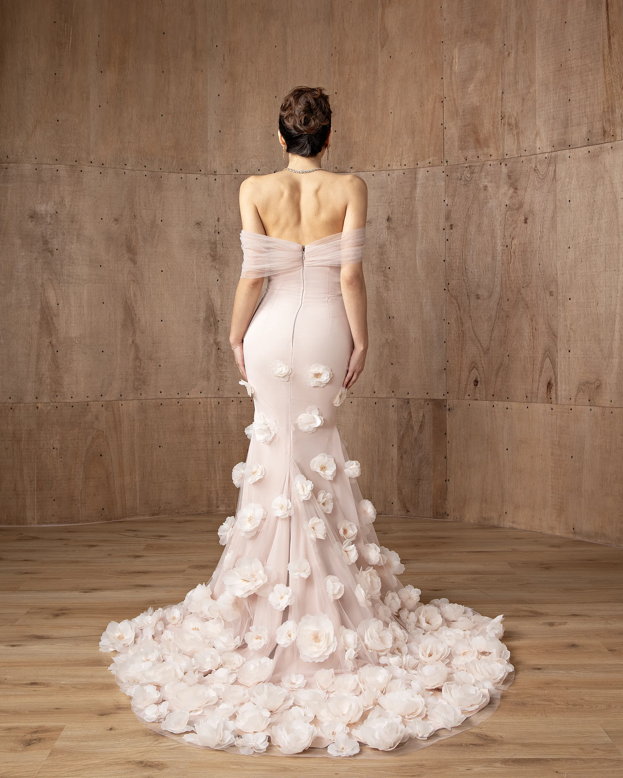 Floral Mermaid Gown - Image 2