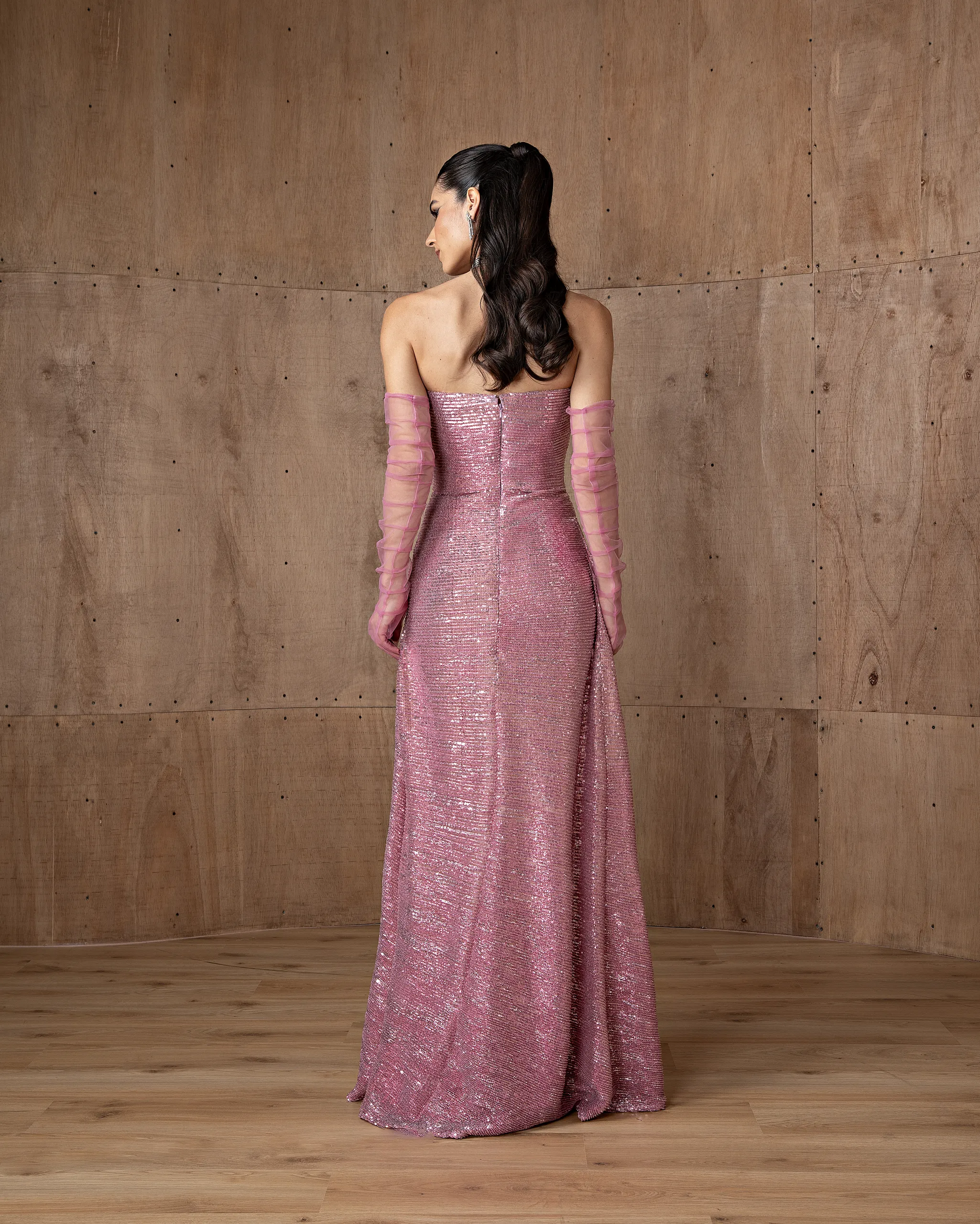 Sequin A-Line Gown - Image 2
