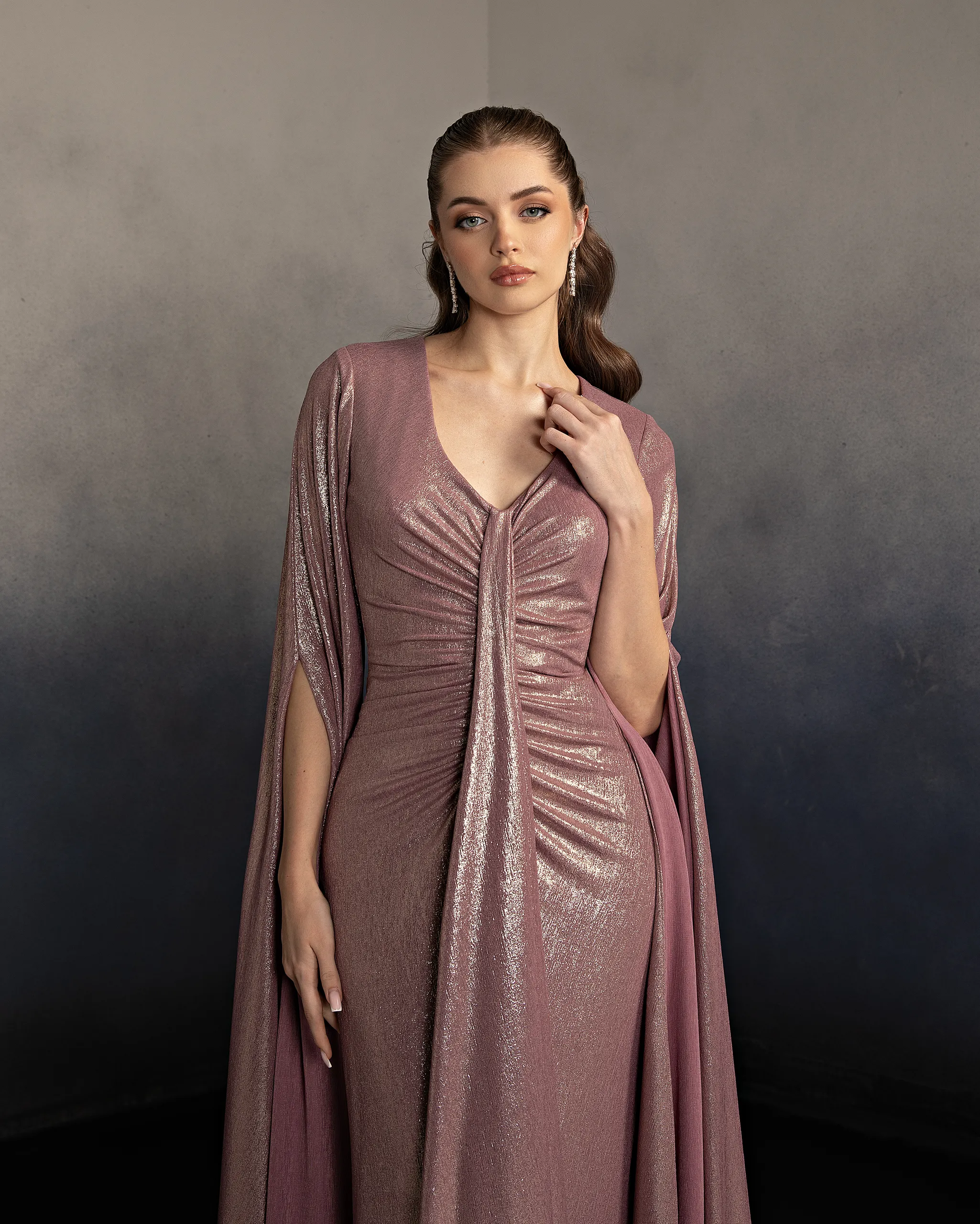 Lustre Cape Gown - Image 4