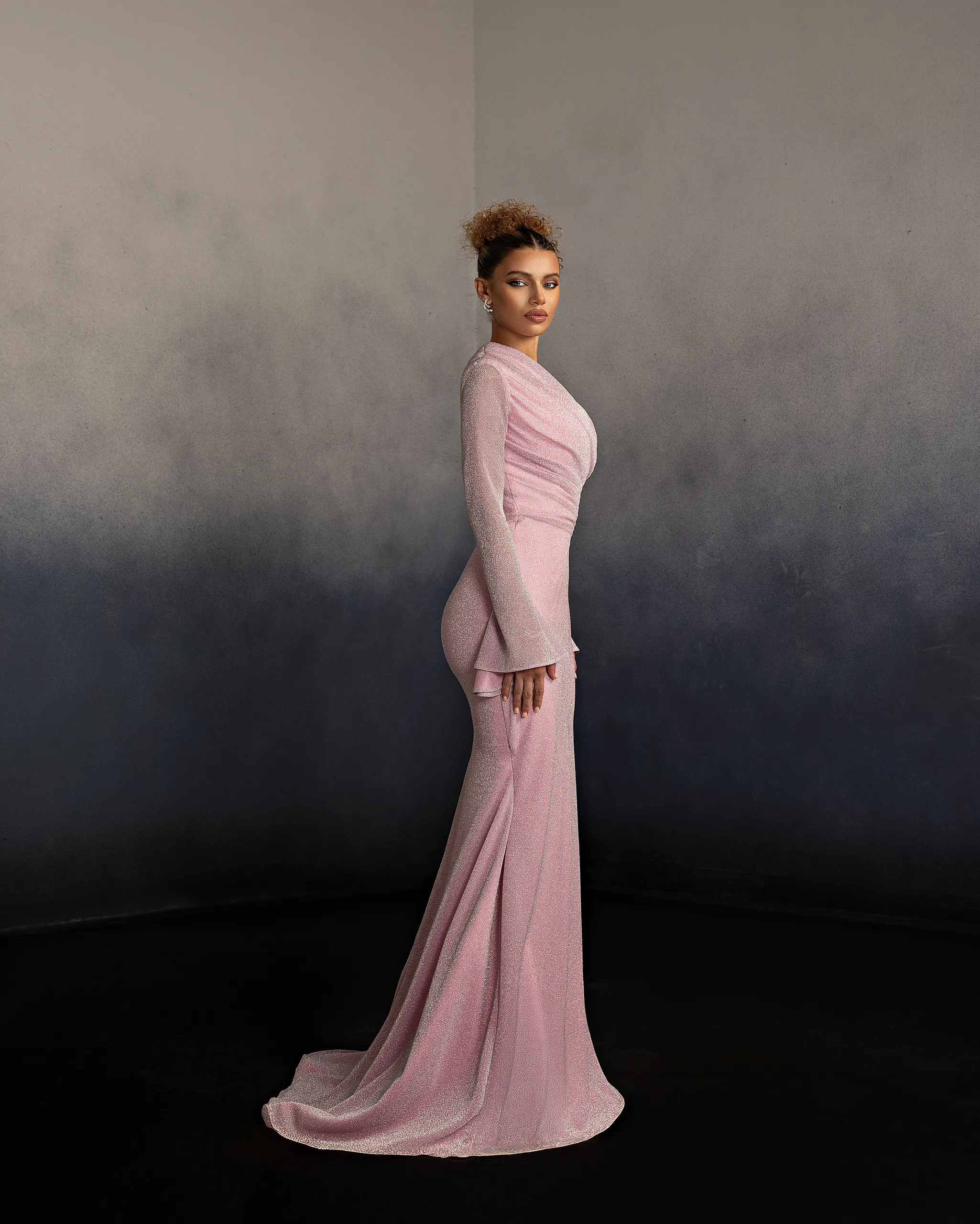 Cut-Out Sleeve Gown - Image 3