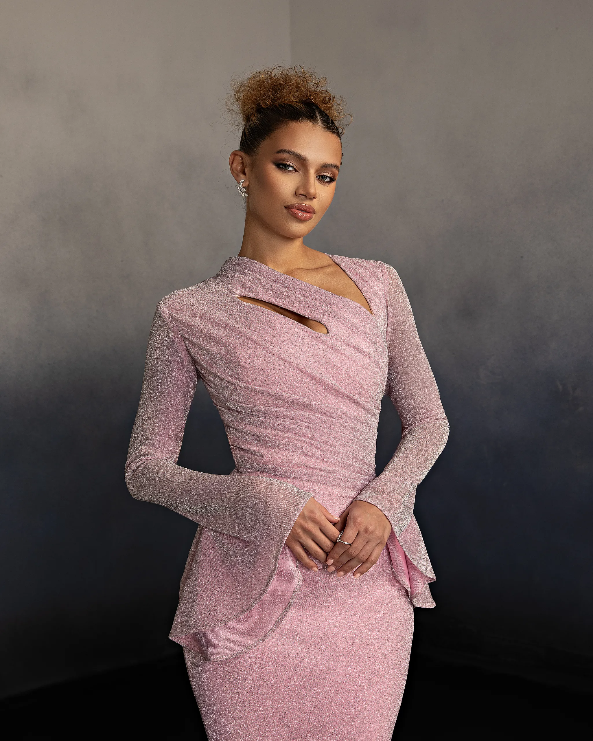 Cut-Out Sleeve Gown - Image 4