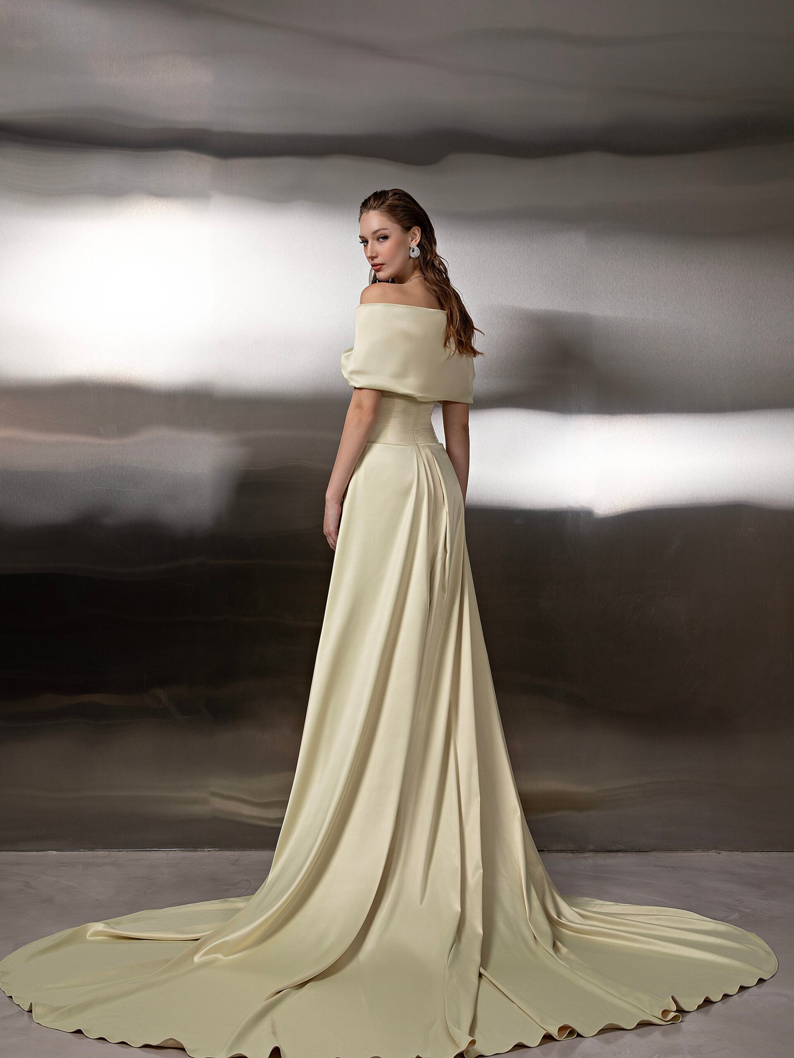 Structured Cape Gown - Image 2