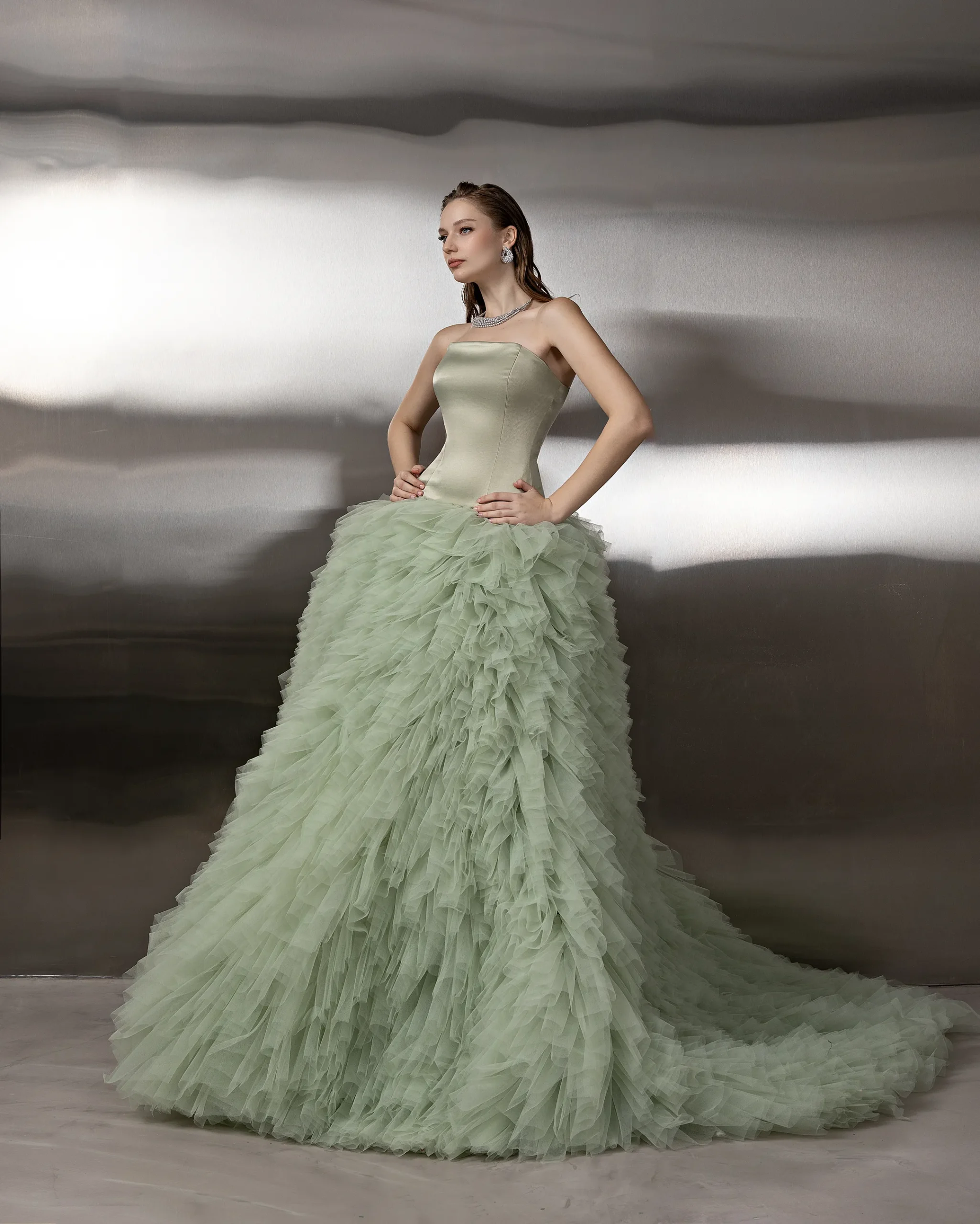 Strapless Tulle Ball Gown - Image 3