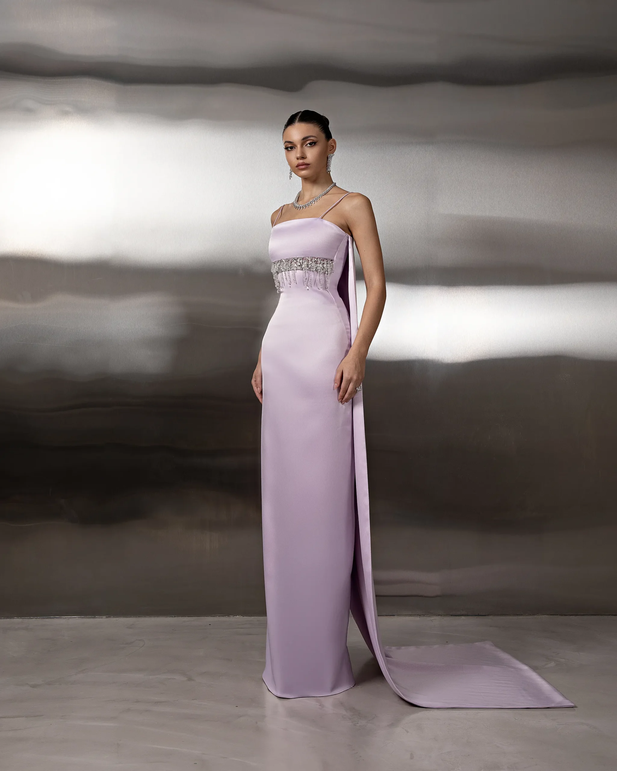 Tassel Tulle Embellished Gown - Image 3