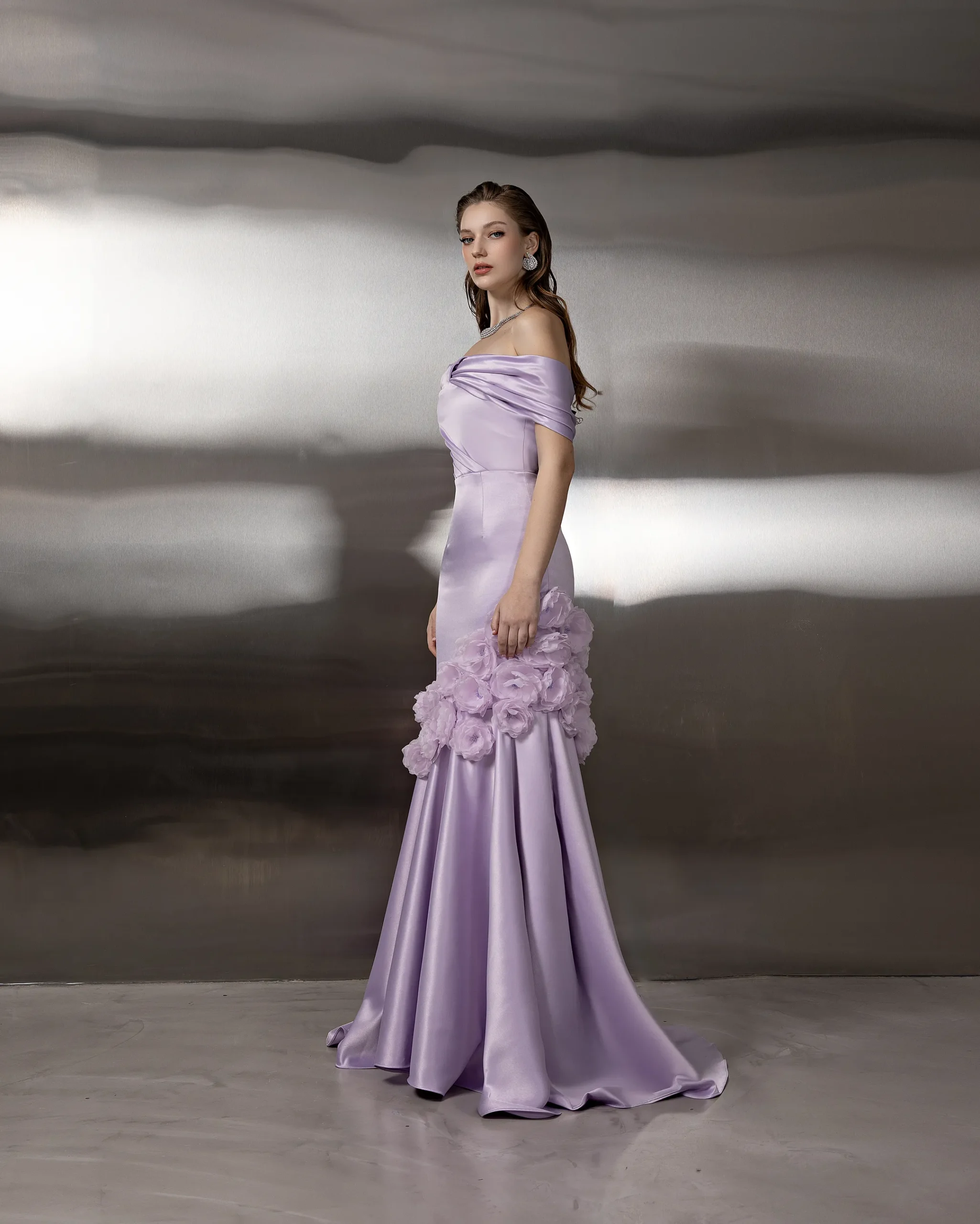 Floral Beaded Gown - Image 3