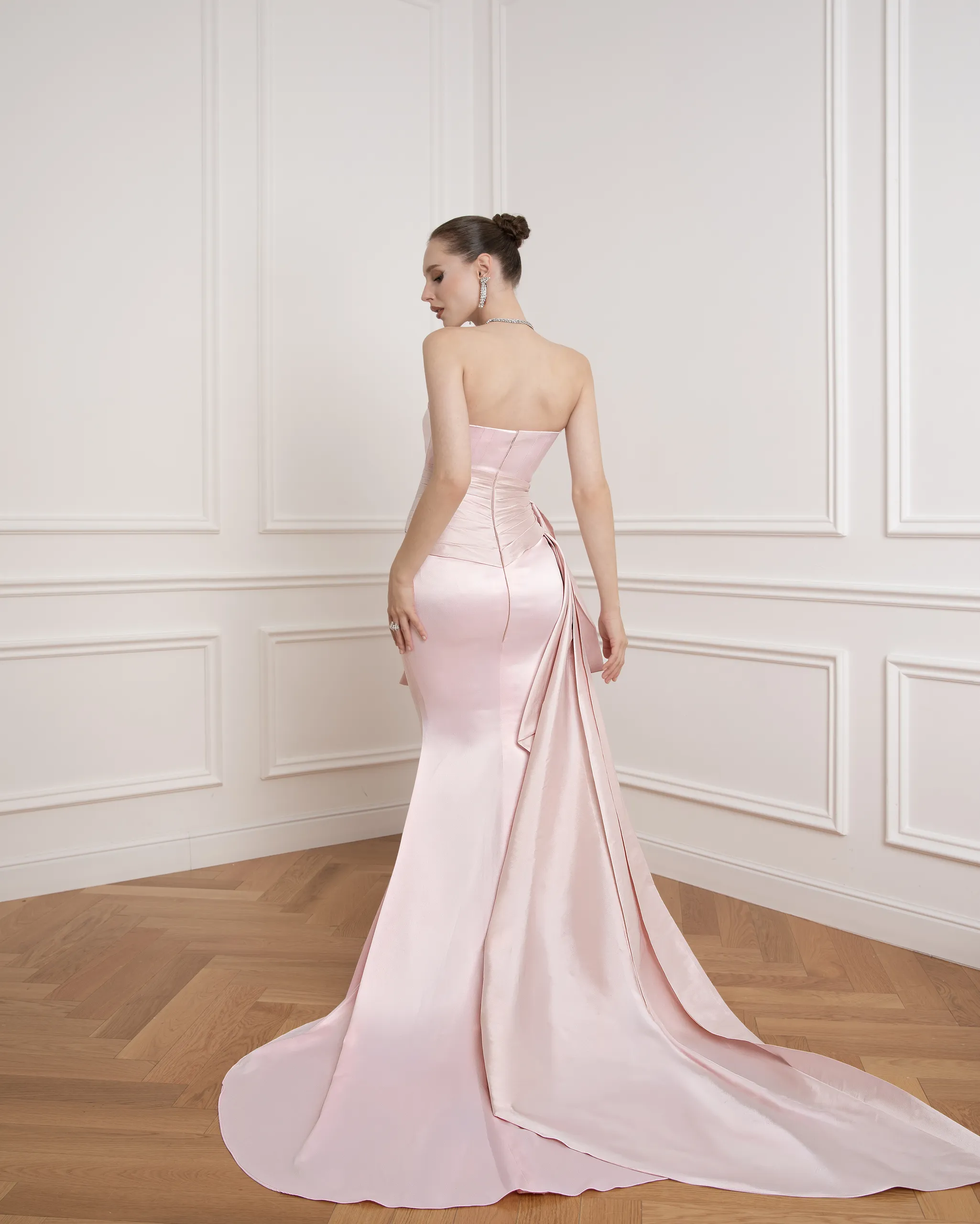 Strapless Bow Draped Gown - Image 2