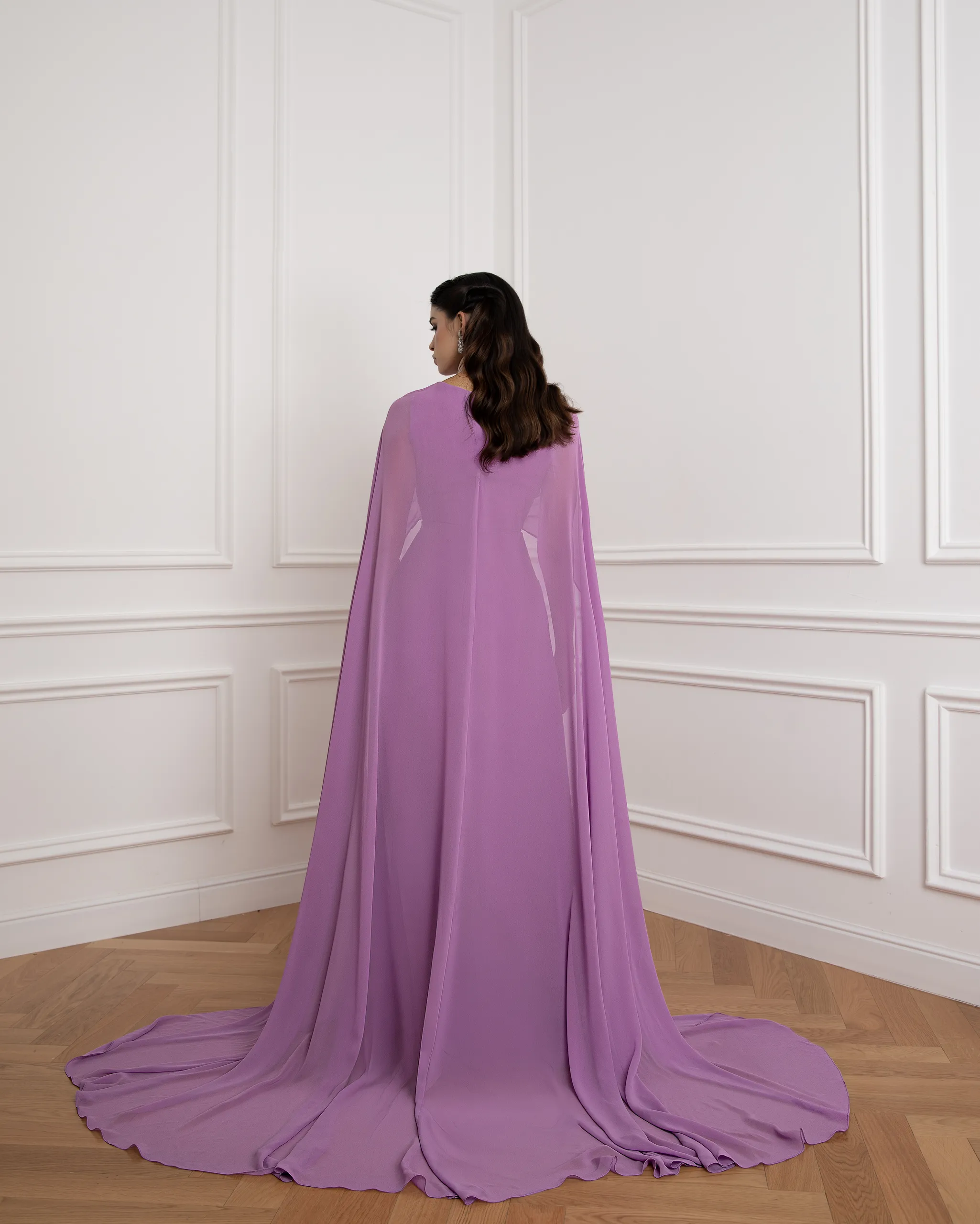 Draped Cape Gown - Image 2