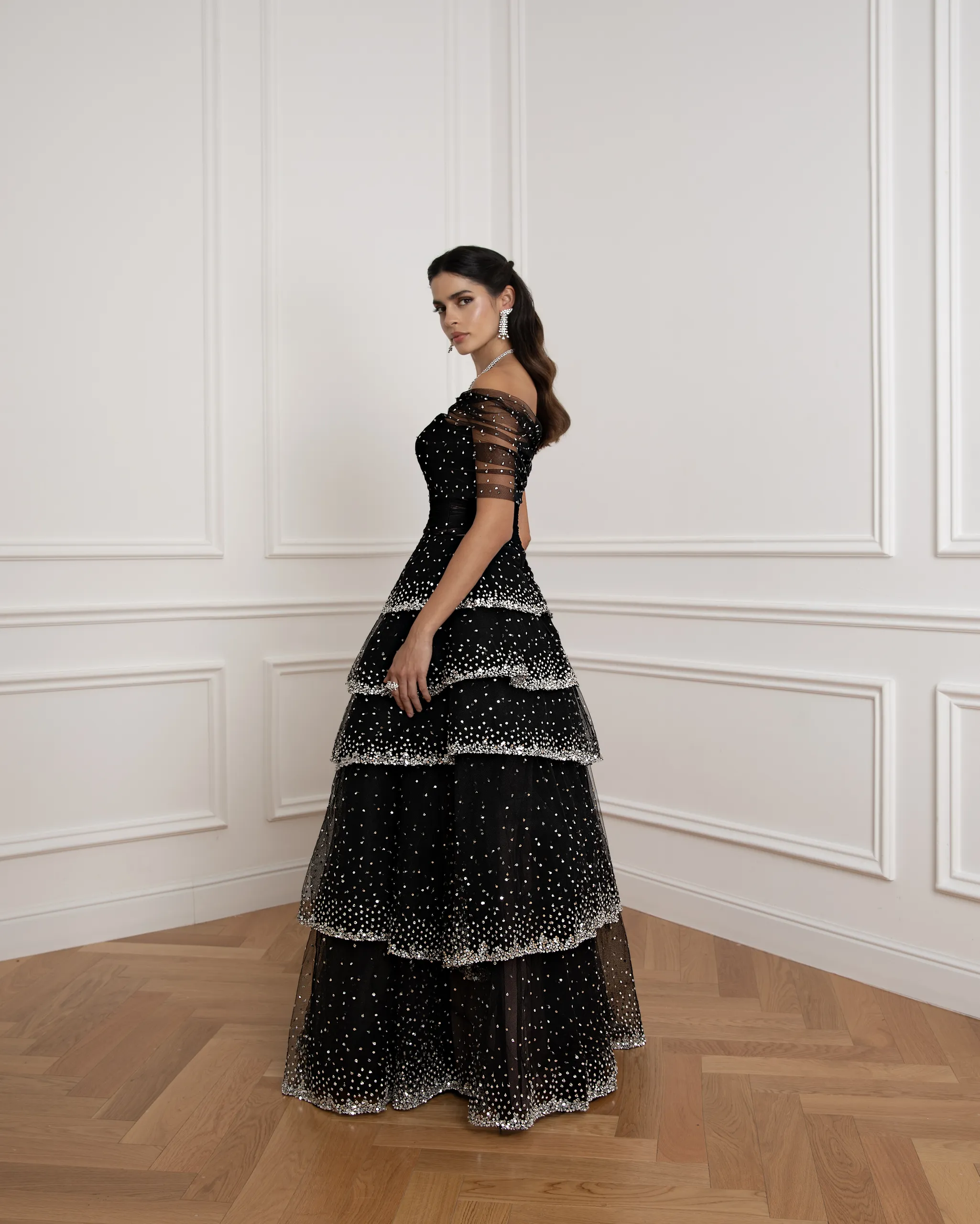 Off-Shoulder Embellished Gown - Image 3